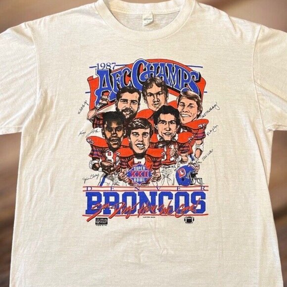 Tops - afc champs Denver broncos Denver Football Style Denver Football Sunday shirt 07